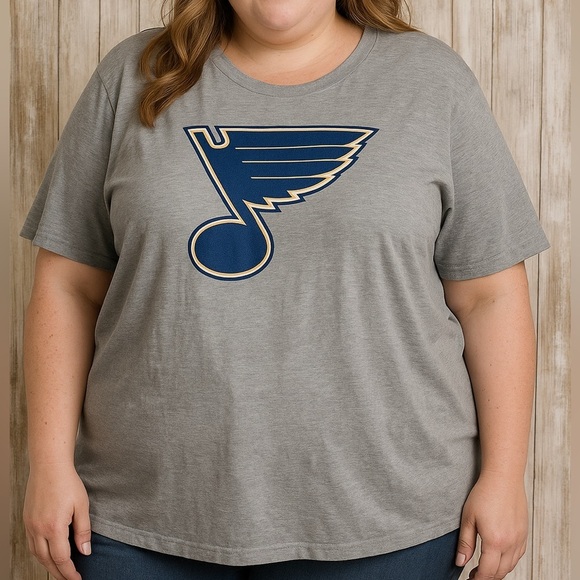 NHL Tops - NHL Fanatics St. Louis Blues Grey Tee Size 2X